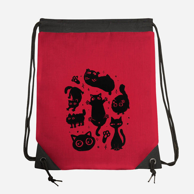The Black Floofs-None-Drawstring-Bag-eduely