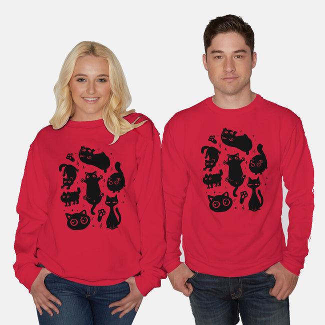 The Black Floofs-Unisex-Crew Neck-Sweatshirt-eduely