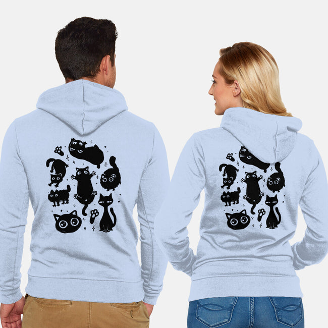 The Black Floofs-Unisex-Zip-Up-Sweatshirt-eduely