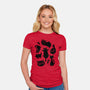 The Black Floofs-Womens-Fitted-Tee-eduely