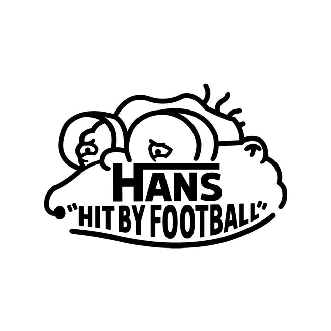 Hans Hit By Football-Unisex-Basic-Tee-Raffiti
