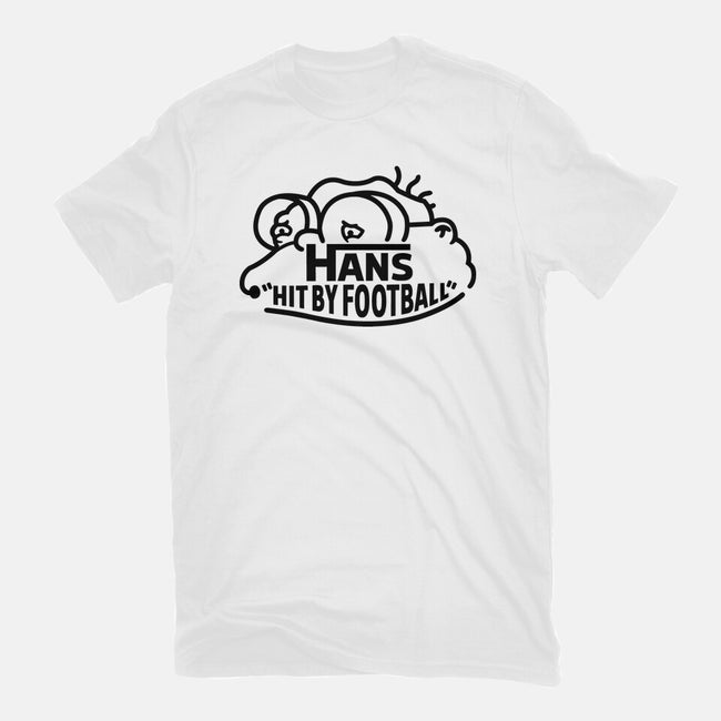 Hans Hit By Football-Unisex-Basic-Tee-Raffiti