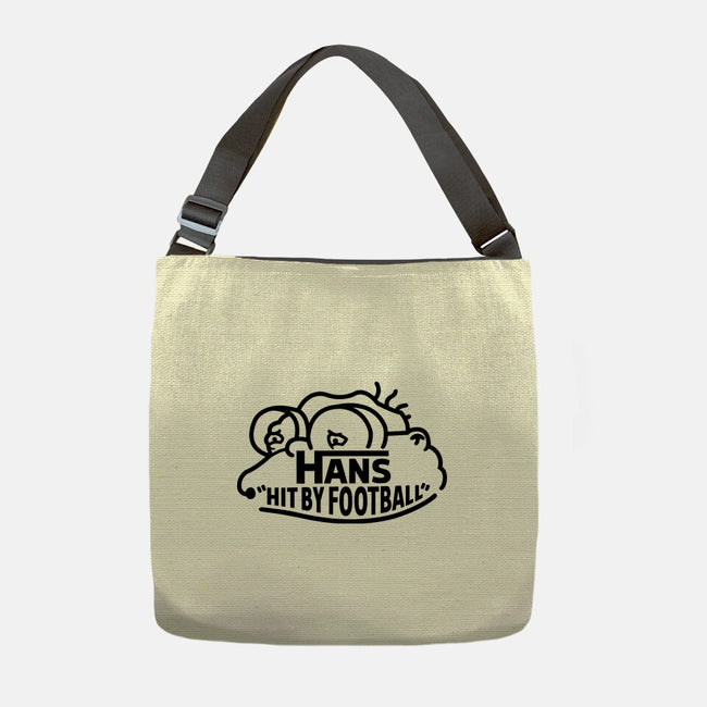 Hans Hit By Football-None-Adjustable Tote-Bag-Raffiti