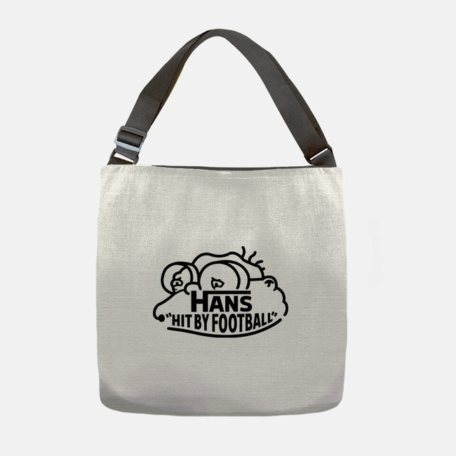 Hans Hit By Football-None-Adjustable Tote-Bag-Raffiti