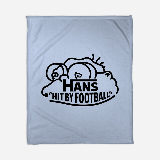 Hans Hit By Football-None-Fleece-Blanket-Raffiti
