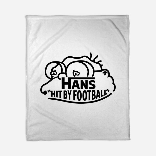 Hans Hit By Football-None-Fleece-Blanket-Raffiti