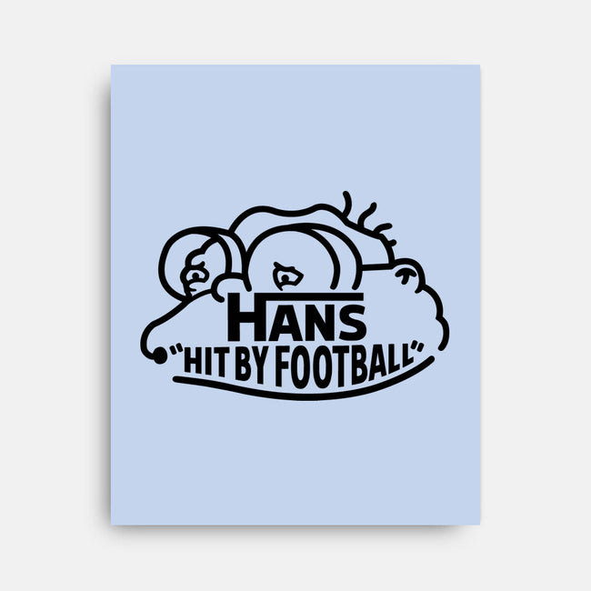Hans Hit By Football-None-Stretched-Canvas-Raffiti