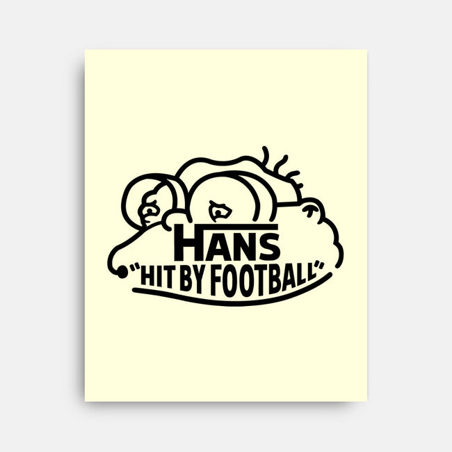 Hans Hit By Football-None-Stretched-Canvas-Raffiti