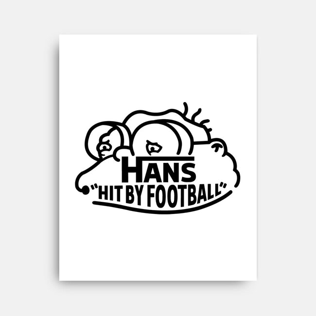 Hans Hit By Football-None-Stretched-Canvas-Raffiti