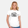 Hans Hit By Football-Womens-Fitted-Tee-Raffiti