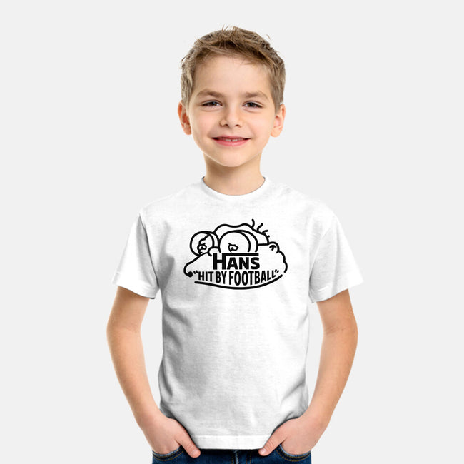 Hans Hit By Football-Youth-Basic-Tee-Raffiti