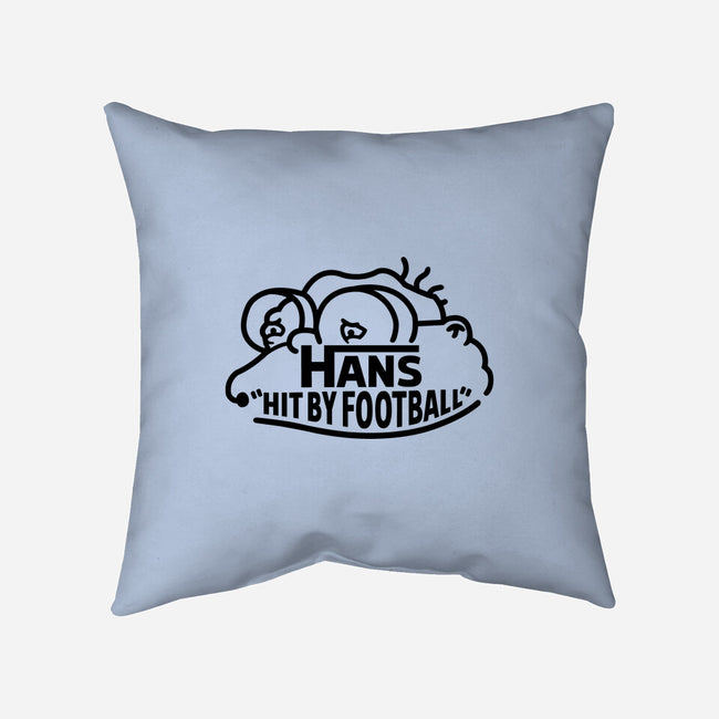 Hans Hit By Football-None-Removable Cover w Insert-Throw Pillow-Raffiti