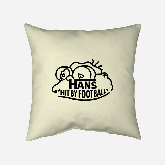 Hans Hit By Football-None-Removable Cover w Insert-Throw Pillow-Raffiti
