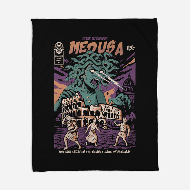 Medusa Attack-None-Fleece-Blanket-Eoli Studio