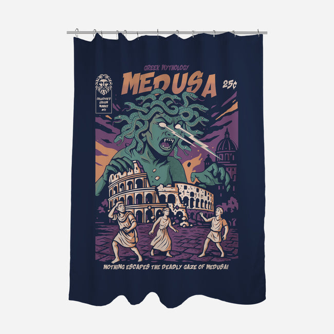 Medusa Attack-None-Polyester-Shower Curtain-Eoli Studio