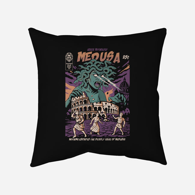 Medusa Attack-None-Removable Cover w Insert-Throw Pillow-Eoli Studio