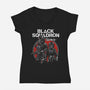 Rebels Must Die-Womens-V-Neck-Tee-CappO