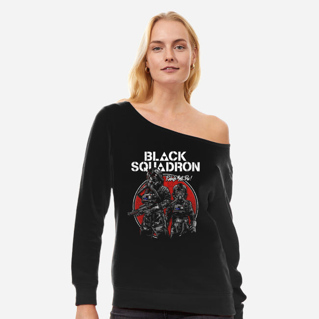 Rebels Must Die-Womens-Off Shoulder-Sweatshirt-CappO