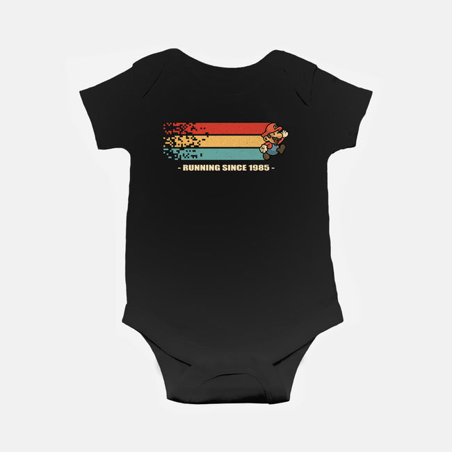 Running Since 1985-Baby-Basic-Onesie-erion_designs