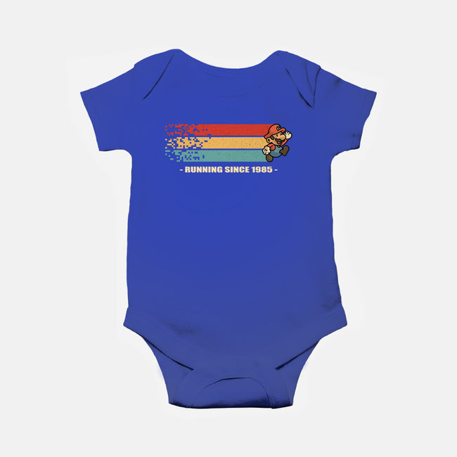 Running Since 1985-Baby-Basic-Onesie-erion_designs