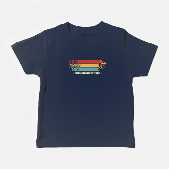 Running Since 1985-Baby-Basic-Tee-erion_designs
