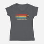 Running Since 1985-Womens-V-Neck-Tee-erion_designs