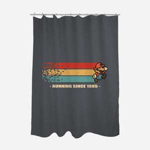 Running Since 1985-None-Polyester-Shower Curtain-erion_designs