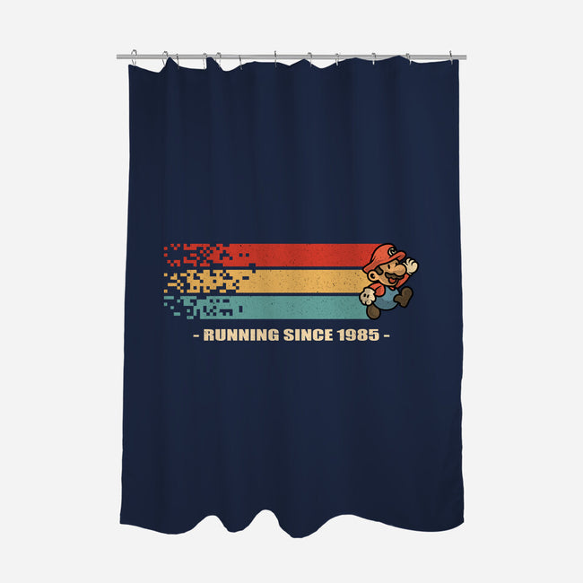 Running Since 1985-None-Polyester-Shower Curtain-erion_designs
