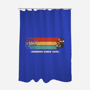 Running Since 1985-None-Polyester-Shower Curtain-erion_designs