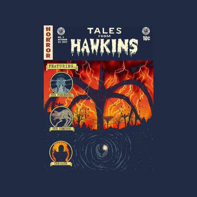 Tales From Hawkins-Womens-Fitted-Tee-Green Devil