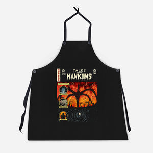 Tales From Hawkins-Unisex-Kitchen-Apron-Green Devil