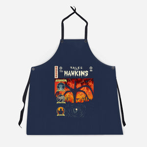 Tales From Hawkins-Unisex-Kitchen-Apron-Green Devil