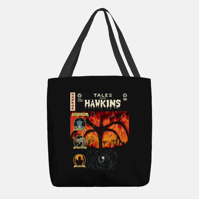 Tales From Hawkins-None-Basic Tote-Bag-Green Devil