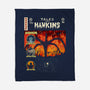 Tales From Hawkins-None-Fleece-Blanket-Green Devil