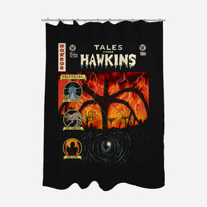 Tales From Hawkins-None-Polyester-Shower Curtain-Green Devil