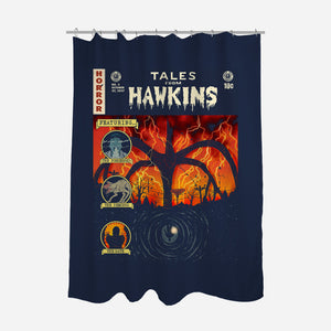 Tales From Hawkins-None-Polyester-Shower Curtain-Green Devil