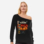 Tales From Hawkins-Womens-Off Shoulder-Sweatshirt-Green Devil