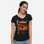 Tales From Hawkins-Womens-V-Neck-Tee-Green Devil