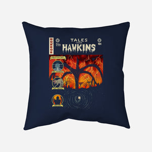 Tales From Hawkins-None-Removable Cover w Insert-Throw Pillow-Green Devil
