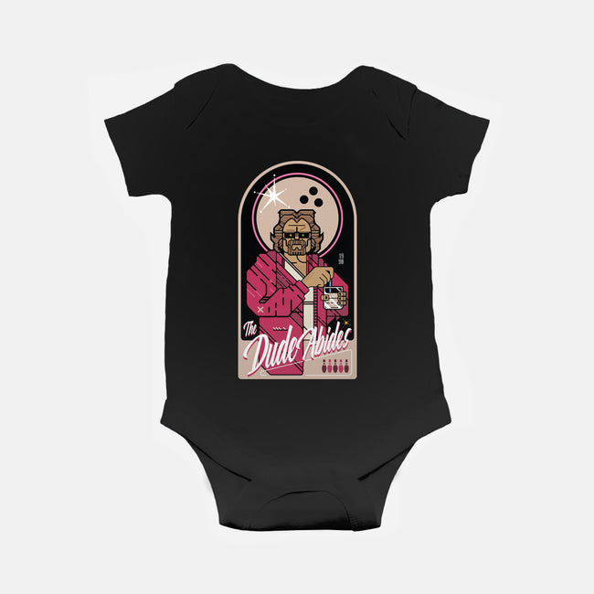 The Dude Abides-Baby-Basic-Onesie-BadBox