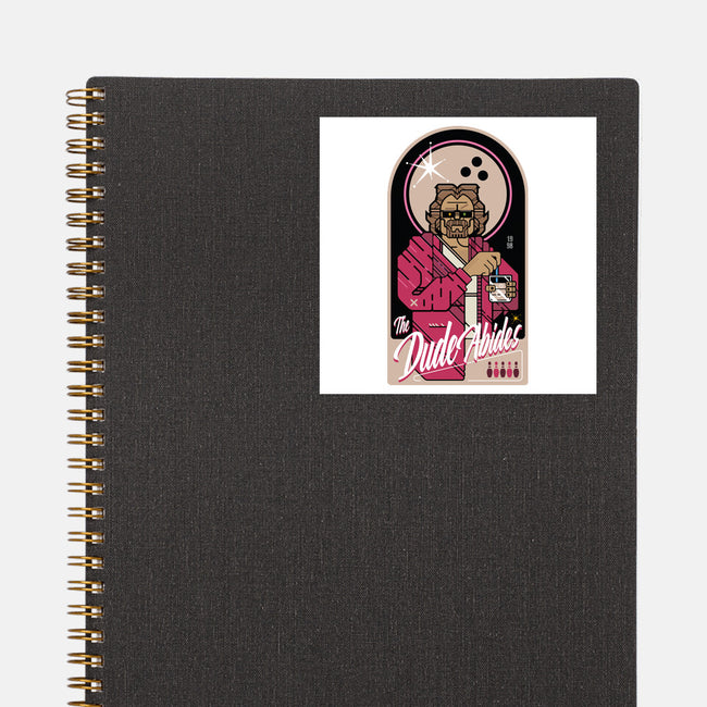 The Dude Abides-None-Glossy-Sticker-BadBox