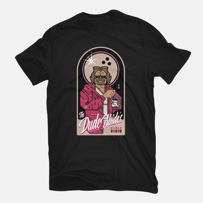 The Dude Abides-Womens-Fitted-Tee-BadBox