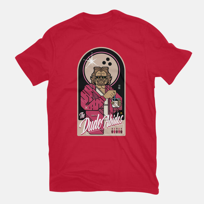 The Dude Abides-Womens-Fitted-Tee-BadBox