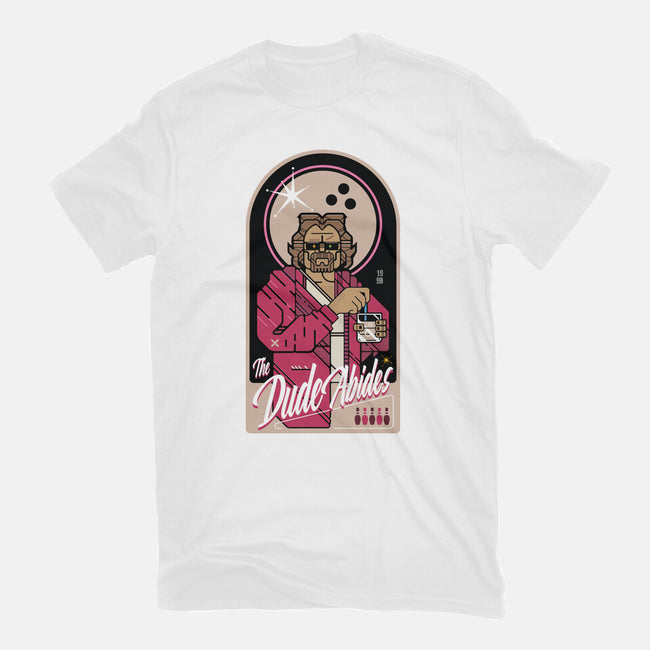 The Dude Abides-Womens-Fitted-Tee-BadBox