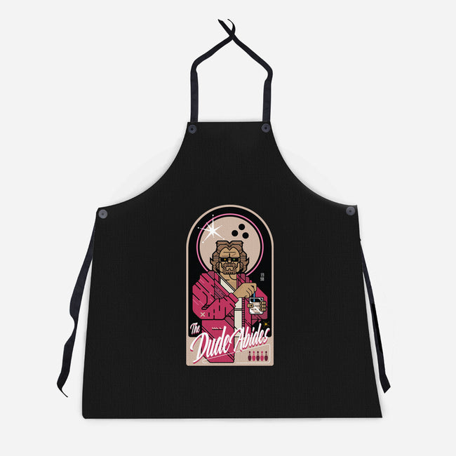 The Dude Abides-Unisex-Kitchen-Apron-BadBox