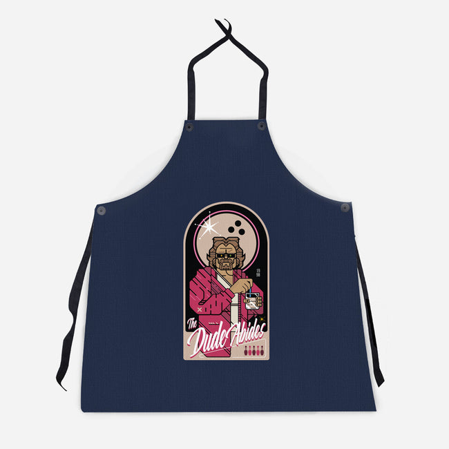 The Dude Abides-Unisex-Kitchen-Apron-BadBox