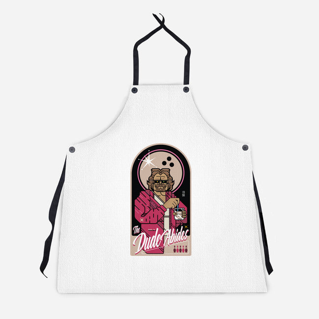 The Dude Abides-Unisex-Kitchen-Apron-BadBox