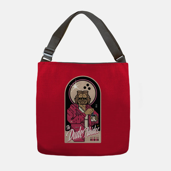 The Dude Abides-None-Adjustable Tote-Bag-BadBox