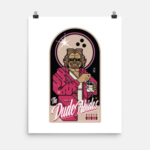 The Dude Abides-None-Matte-Poster-BadBox