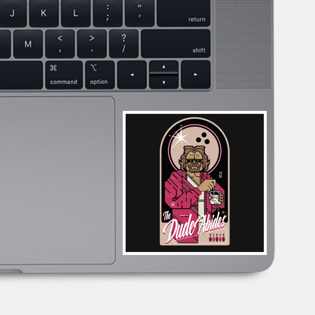 The Dude Abides-None-Glossy-Sticker-BadBox